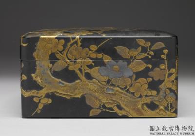 图片[3]-Rectangular lacquer container with plum decor, Qing dynasty (1644-1911)-China Archive